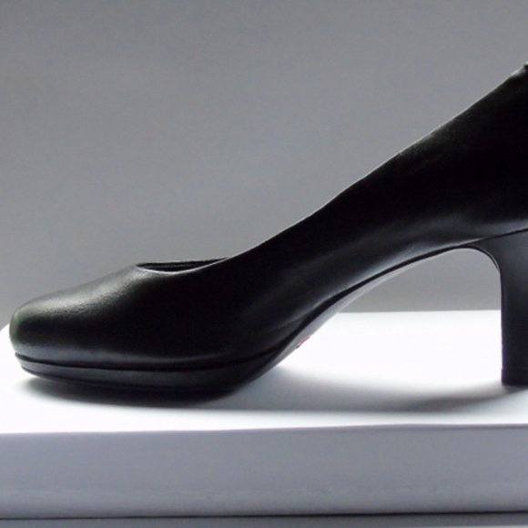 Rockport Black Leather Totalmotion, Trutech Heels Size 5.5 Unworn - Picture 7 of 14